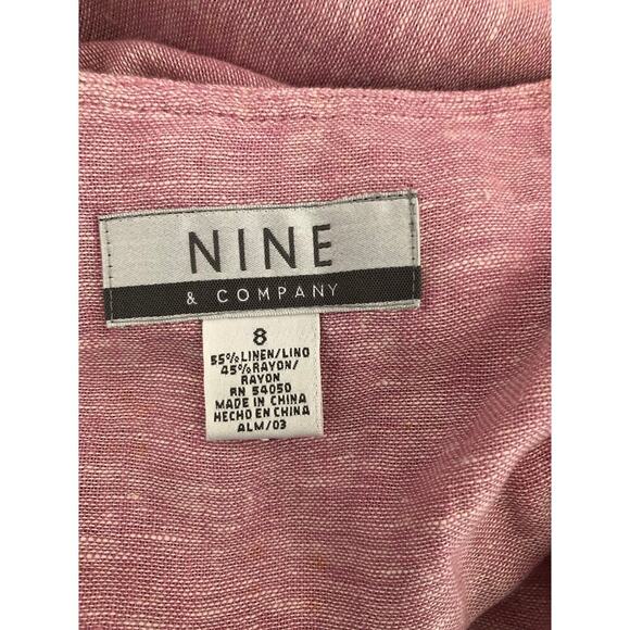 Nine & Company linen rayon short skirt 8 - Picture 3 of 5